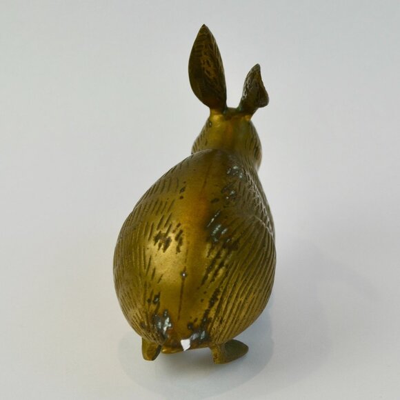 Brass Rabbit Bunny Vintage 5" - Picture 5 of 7